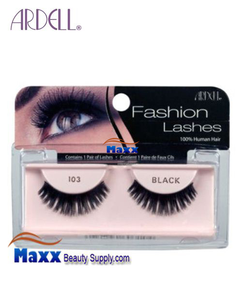 4 Package - Ardell Fashion Lashes Eye Lashes 103 - Black